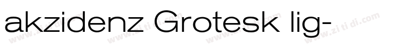 akzidenz Grotesk lig字体转换
